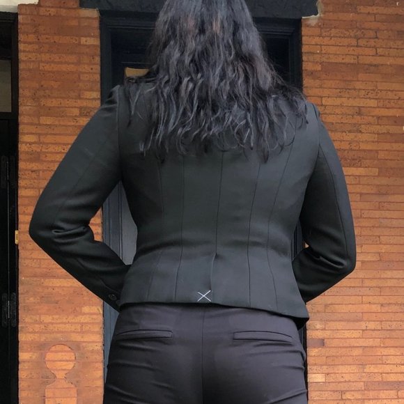 NWT Ann Taylor Black Blazer & Embellished Buttons - Picture 4 of 7
